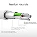 Amazon Basics USB-C to Lightning ABS Charger Cable, MFi Certified Charger for Apple iPhone 14 13 12 11 X Xs Pro, Pro Max, Plus, iPad, 6 Foot, White