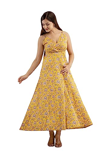 Image of DMP FASHION Women's Cottion Printed Classic Trendy Fashion Dress