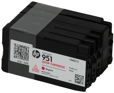 Close-up of an HP OfficeJet 951 setup cartridge