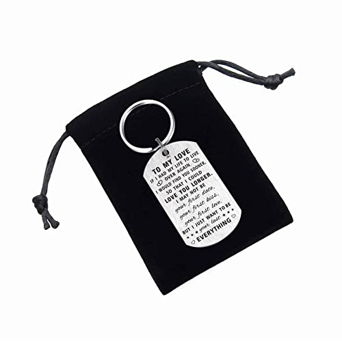 Yobent Chaveiro de aniversário presentes para ele, homens e mulheres, feliz aniversário de casamento