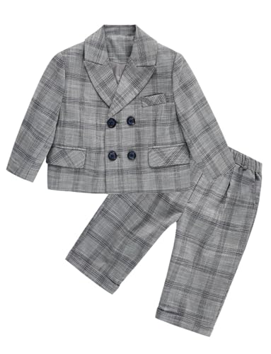 Costume pied-de-poule garçon 2 pièces chic par Kromoc