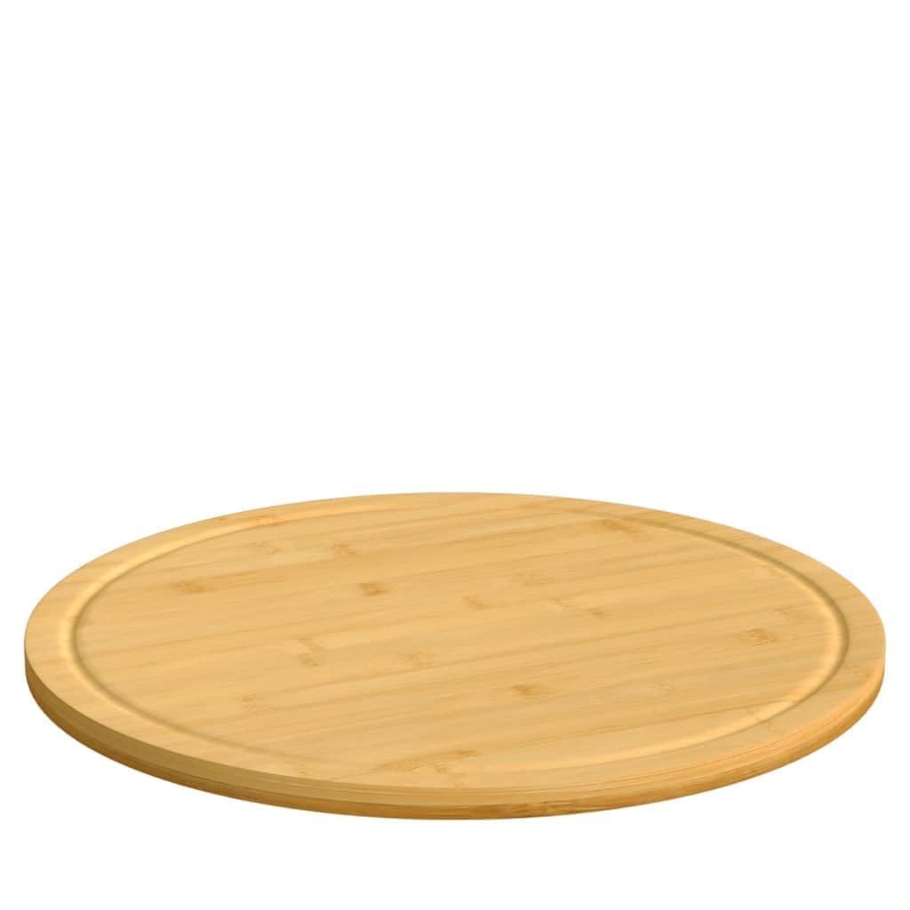 Genérico Tablas de Cortar 6 uds bambú Ø40x1,5 cm,Cocina y Comedor,Herramientas y Utensilios de Cocina,Tablas de cortar-352779