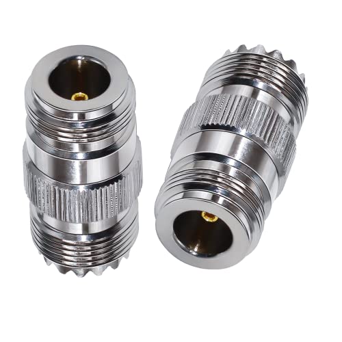 Adaptador coaxial TUOLNK UHF hembra a N hembra 2 piezas miniatura 5