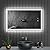 osemy 30" x 18" LED Bathroom Mirror with Lights Framed LED Mirror for Bathroom Backlit and Front Lighted Bathroom Mirror Black Square Aluminum Frame Anti-Fog Dimmable Vanity Shatter-Proof