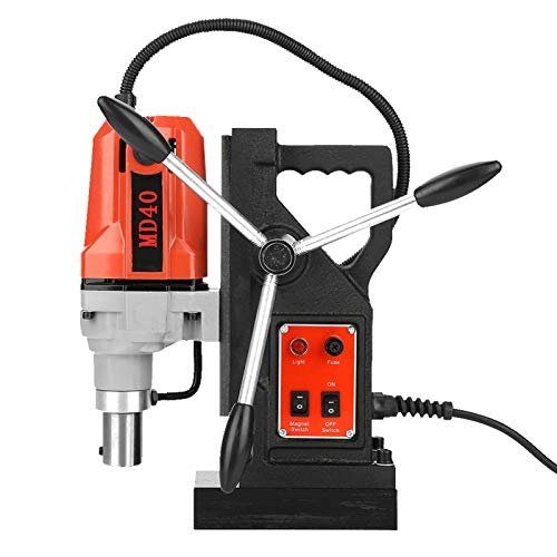 M�quina de perforaci�n magn�tica, 220V, 1100W, 12000 N, profundidad de 50 mm, velocidad sin carga, 550 RPM, succi�n electromagn�tica, un conjunto de brocas de metal magn�ticas