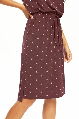 Image of Simier Fariry Womens Summer Hide Belly Knee Length Travel Dress Pocket Short Sleeve Midi Work Casual Outfits
