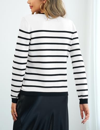 CiCiBird Women Striped Cardigan Sweaters 2025 Fall Button Knit Jacket Trendy Casual Long Sleeve Coat2