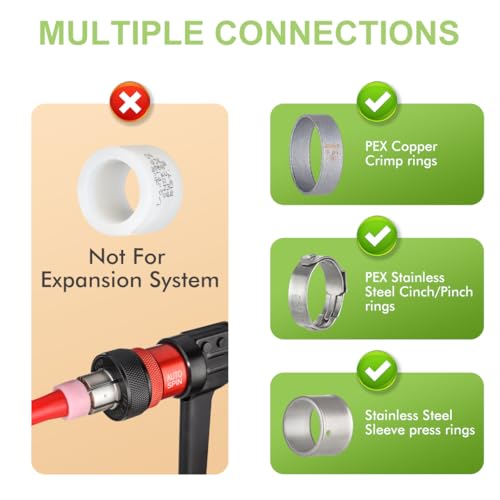 Orianse 10 Pack Drop Ear Elbow Fittings,1/2" PEX x 1/2" NPT Female Threaded Brass Barb Pex Fittings, Full Port for PEX pipes, NSF/ANSI 61 NSF 372 Certificate, ASTM F1807 Certified by ORIANSE - Image 7