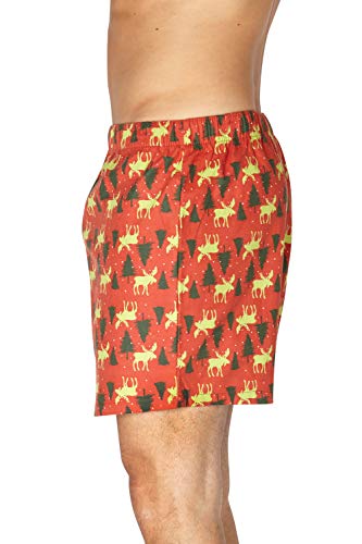 INTIMO Men's Holiday Moose and Trees Boxer Shorts Underwear Loungewear3