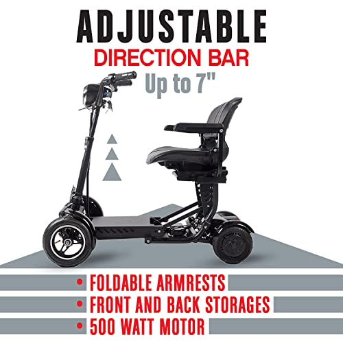 image for Darkshadows by MaritSA - Foldable 4 Wheel Mobility Scooter for Seniors