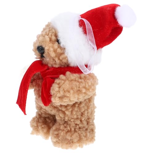 Ours de noël en peluche suspendu pour décorer le salon