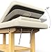 pouseayar Stationary Massage Table Treatment Clincal Beauty Bed/PU Spa Bed, 31.5 Inchs Wide PU Leather - Beige Gray - 4-Legged - Integral Structure