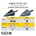 Klein Tools KTSB15 Step Drill Bit #15 Double Fluted 7/8 to 1-3/8-Inch with Easy-to-Read Step Markings and Targets, 3/8-Inch Hex Shank