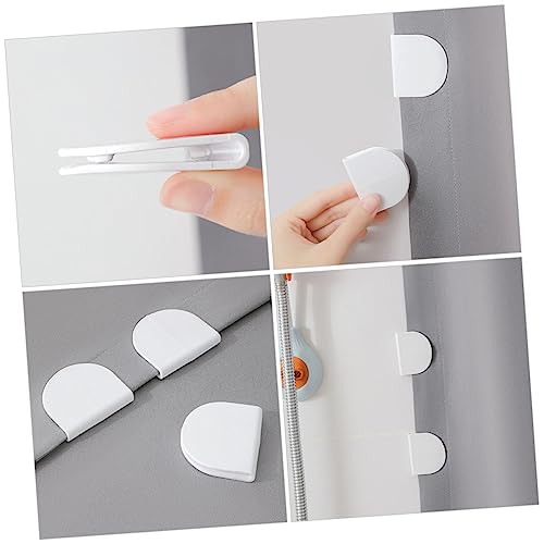 Clips de cortina de baño para mantener el suelo seco y sin charcos 5