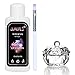 3pcs Poly Gel Nail Liquid Slip Solution 45ml for Glides Poly Gel Shaped Nail Soak Off Nail Liquid Poly Gel Nail Liquid Slip Solution for Acrylic Builder Gel Nail Extension,polygel brush,glass