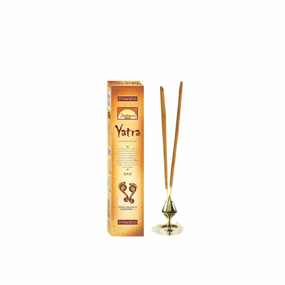 PARIMAL yatra Incense Sticks | Aromatic AGARBATHI | - 24 G x 6 = 144 Grams | Agarbatti for Pooja, Charcoal Free Incense Sticks,100% |-image-33