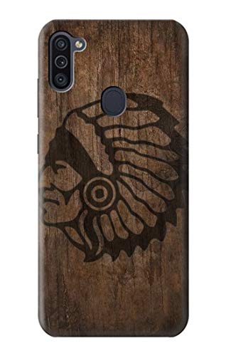 Étui pour Samsung Galaxy M11 avec motif imprimé Indian Head et revêtement ultra résistant