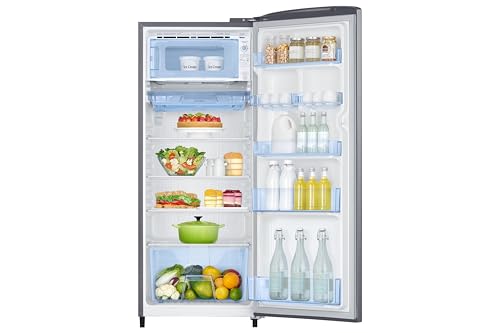 Image of Samsung 223 L, 3 Star, Digital Inverter, Direct-Cool Single Door Refrigerator (RR24H2723S8 /NL, Elegant Inox, Single Touch Defrost, 2026 Model)