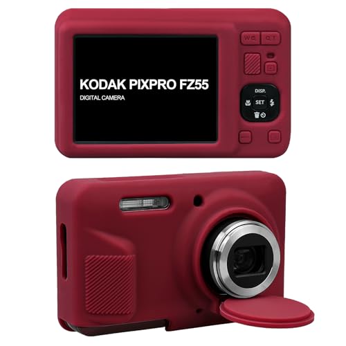 Supmay �V���R���J�����P�[�X Kodak PIXPRO FZ55 16MP �f�W�^���J�����p �\�t�g�V���R���ی�P�[�X ���O���\�ȃ����Y�J�o�[�A�r�f�I�u���O�J�����J�o�[�A���b�h