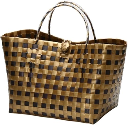 Sefoemut かわいい 籐 お菓子入れ 果物入れ 収納 おしゃれ 北欧 籐 S ラタン バスケット 持ち手 結婚式 小物 ピクニックバスケット フルーツバスケット ブラック 収納ボックス かご 小物入れ 籠 小さめ シェルフバスケット 収納 (ブラック