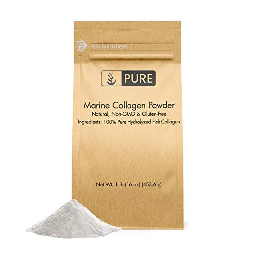 Pure Original Ingredients Marine Collagen Powder (1 lb) Natural & Unflavored, Protein Peptides, Resealable Bag
