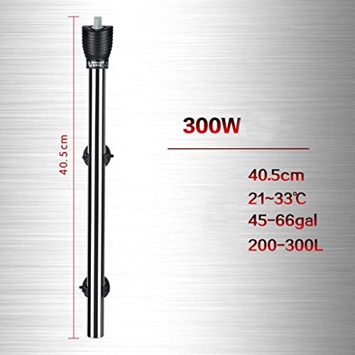 Réchauffeur d'aquarium MU en acier inoxydable 300W avec thermostat automatique