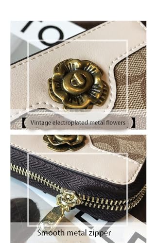 11-20-24 Card Slots Bifold Zipper Wallets,PU Leather Credit Card Clip Holder,RFID Blocking Coin Purse Pouch HandBag.3