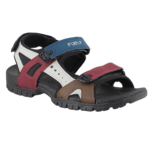Image of FUEL Sandals & Floaters for Mens & Boys Comfortable & Lightweight Dailywear, Anti-Skid Flexible & Breathable for Running, Walking Stylish Casual Sandal for Outdoor Footwear For Gents (Rambo-01)