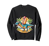 Funny T-Rex and Hot Dog - Summer