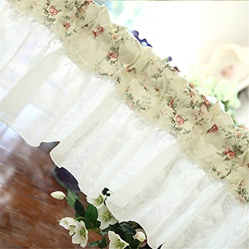 Cortinas pequeñas de gasa con acabado semitransparente premium para ventanas de cocina 5
