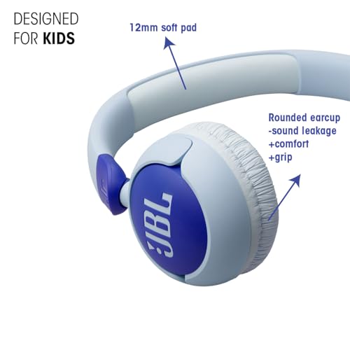 Image of JBL Junior 320 Kids Headphones, Wired, Volume-Limited | Designed For School And Travel With Built-In Mic, Foldable Design, 3.5Mm Jack, Comfortable Fit And Customizable Stickers