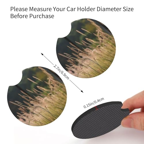 Portavasos para carro 2 unidades absorbente negro universal miniatura 3