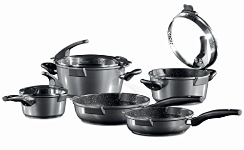 Germany's Stoneline Xtreme Series 8 Pieces Set Non-stick Non-Toxic Stone Coating Cookware - Top of the line model, better taste food