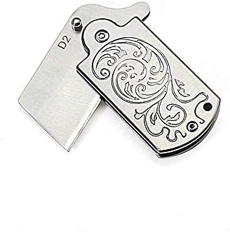 Mini Folding Knife - Necklace Army Knife with Bottle Opener 3.74" Knife