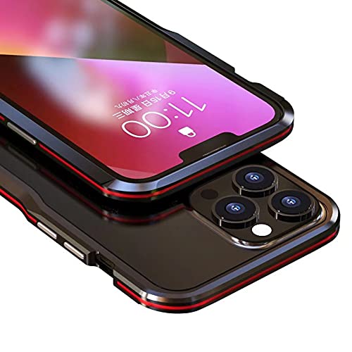 Henghui Iphone 13 Pro Aluminum Bumper Case Metal Frame Bumper Cover Shock Absorbent Slim Cool Design (13Pro, Lightblue) #TOP4