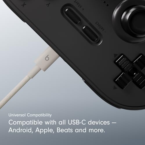 Beats USB-A to USB-C Woven Cable Fast Charging Durable and Tangle-Free Design Compatible Charger for Apple & Android Devices (1.5 m, 5 ft) - Surge Stone - image 3