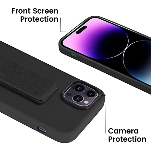 Coque iPhone 14 Pro Max support noir LT LAUDTEC antichoc étui protecteur rigide