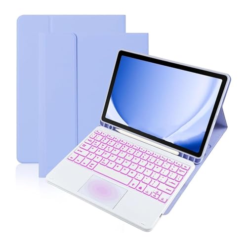 Luopan ^ubgP[XƃJo[, obNCgt^b`L[{[hAiPad 10.2C`7/8/9ΉPU+TPUU[P[X(Light Purple+Keyboard)