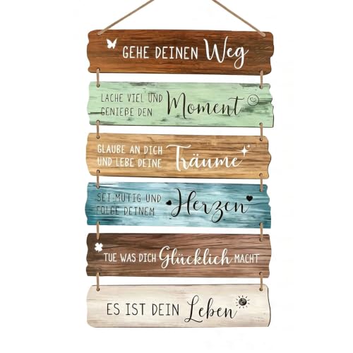 Jugendweihe Geschenke für Jungen Mädchen, Insirierende Wanddeko Wandschild