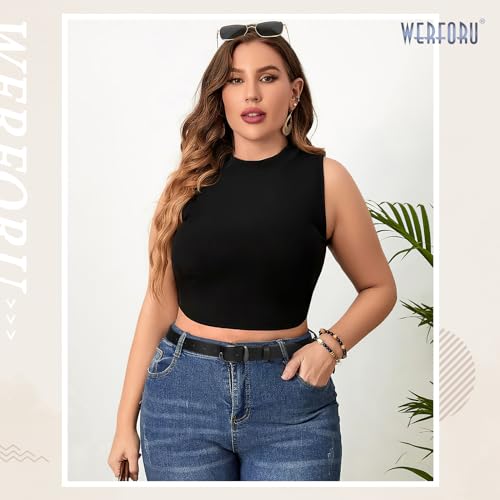 WERFORU Plus Size Belt for Women Leather Belt with Metal Buckle Ladies Casual Belt for Jeans Pants2