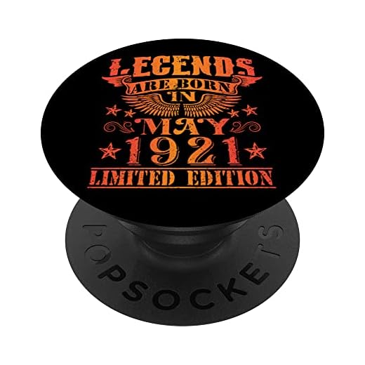 Cumpleaños Mayo 1921 Edición Limitada Regalo Legend May PopSockets PopGrip Intercambiable
