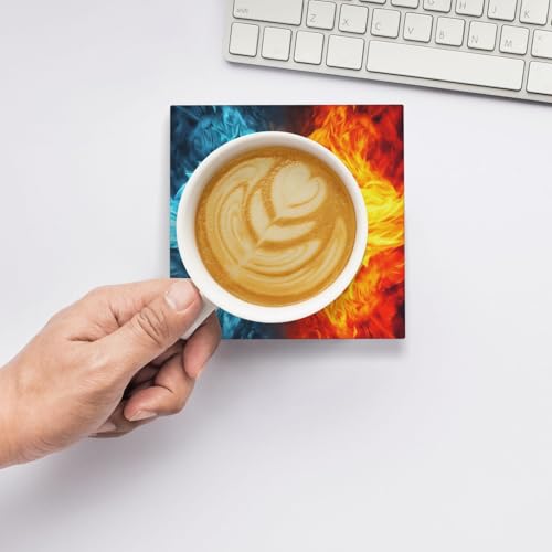 Dessous de verre absorbant le feu contre la glace tapis céramique résistant à la chaleur - 7