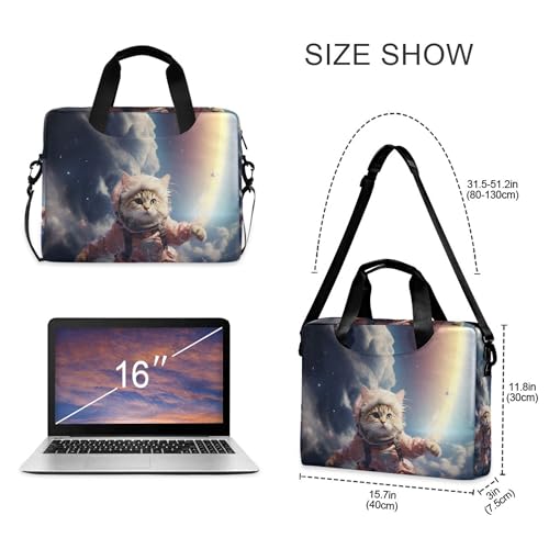 Maletín portátil con estampado divertido de astronauta para laptop 13-15.6" miniatura 4