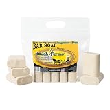 Amish Farms Fragrance-Free Bar Soap Bar w/All Natural Bentonite Clay | Vegan | Made in USA, Moisturizing for Sensitive Skin | Women & Mens Face & Body Bar Soap | 5 Ounce Each (5 Bars)