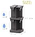 Organizer for Mio/KoolAid Liquid Water Enhancer - 2-Tier Spinning Holder for 8 Liquid Water Enhancers (Fits 3.24oz & 1.62oz), Stackable ABS Storage, Space-Saving Countertop Dispenser (Gray)