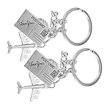 Matériau durable : fabriqué en alliage de zinc, ce porte-clés est conçu pour durer et résister à une utilisation quotidienne