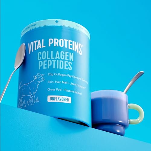 vital proteins collagen peptides powder - grass fed collagen peptides for hair nail skin bone amp joint health unflavored 27 servings