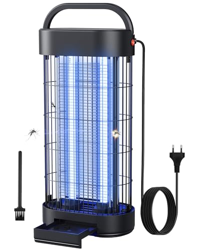 Lampe Anti Moustique 22W, 1800V UV Destructeur d'Insectes Électrique pour Intérieur, Piège Insectes Efficace pour Chambre, Cuisine et Bureau, Portée 100...