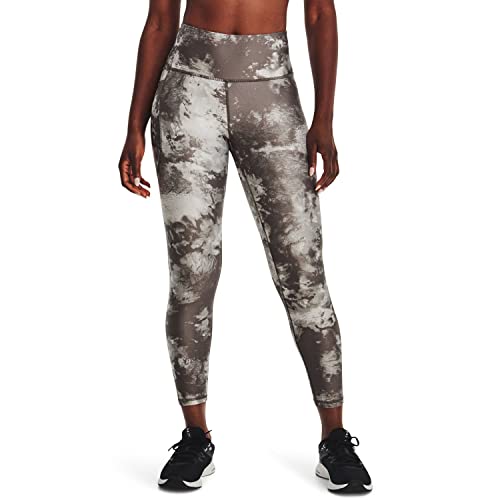 Legging Under Armour Womens Hg Armour Capri imprimé terre cuite et noir en taille XS