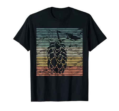 Símbolo de lúpulo vintage Ingrediente de cerveza casera Regalo de cerveza Camiseta